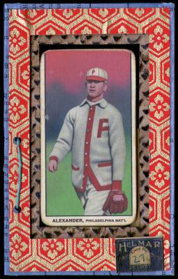 Picture, Helmar Brewing, T206-Helmar Card # 27, Grover Cleveland ALEXANDER (HOF), Striding, Philadelphia Phillies